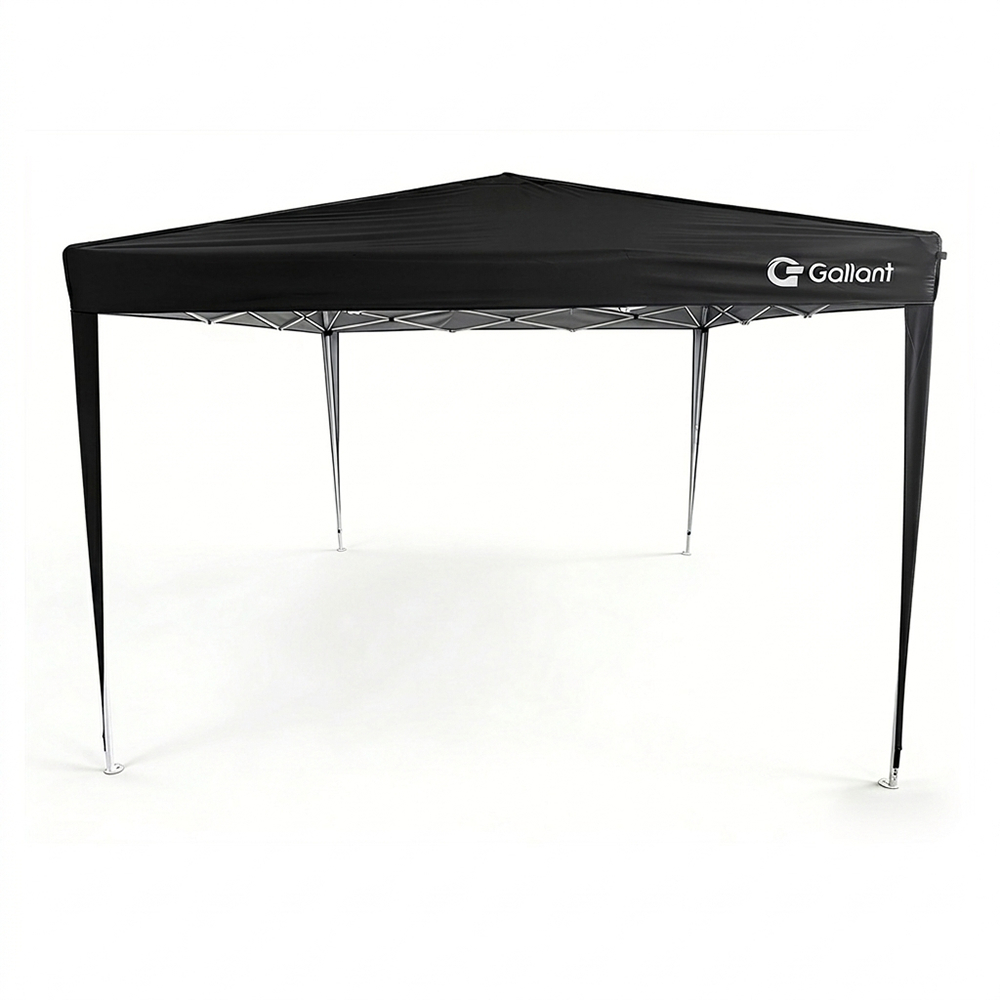 Tenda Gazebo Sanfonado Dobrável 3x3m com Mala de Transporte Gallant Preto (GTG03