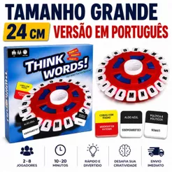 Jogo Tabuleiro Tapple Stop Rápido Alfabeto Letras Palavras Versão Em Português Com Temporizador Para Crianças Adultos