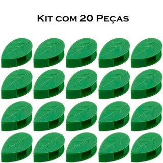 Kit Gancho Adesivo De Plantas Trepadeira Grampo Prendedor Suporte Fixação Na Parede Conduzir Folhas