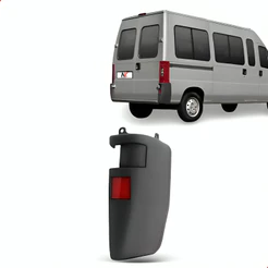 Polaina Parachoque Traseiro Ducato 1995 1996 À 2017 Direito