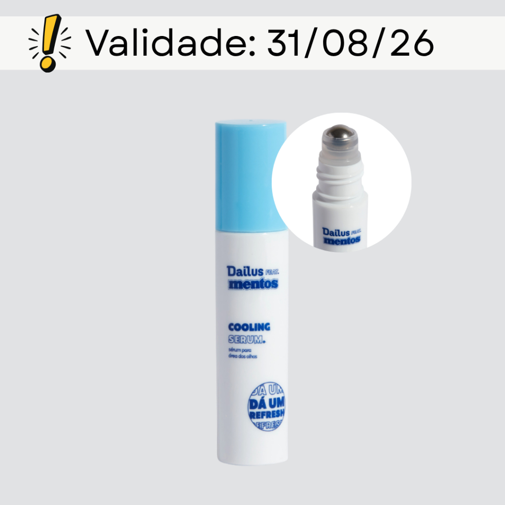 Sérum para Área dos Olhos Anti-olheiras 4ml - Cooling Serum Dailus feat. Mentos