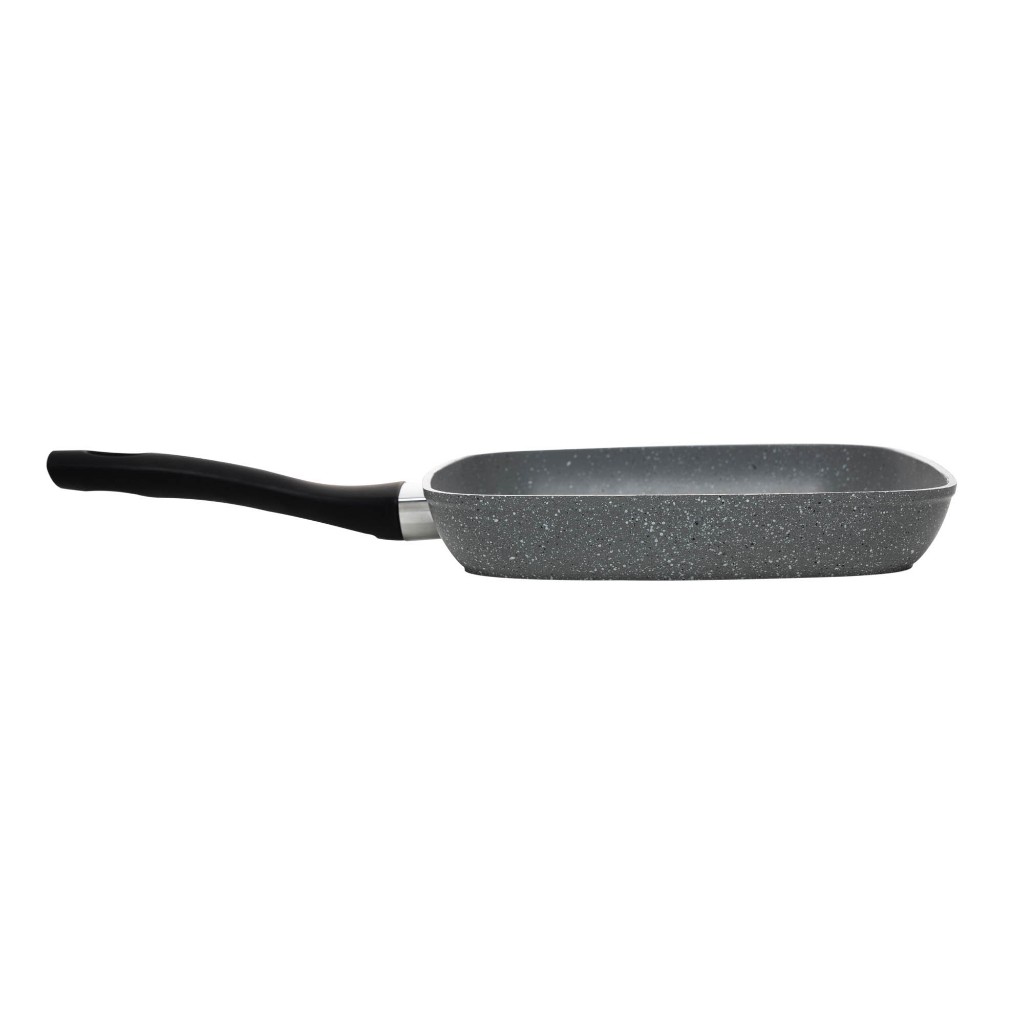 Bistequeira de Indução 24cm Granilite Cinza Alumínio Cerâmico Wolff para Carnes Grelhados Legumes Peixes Cozinha Prática · foto 2