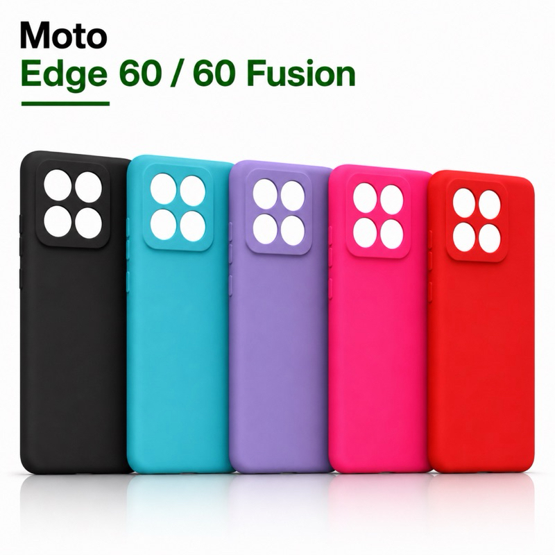 Capa Para Motorola Moto Edge 60 / Edge 60 Fusion Silicone Aveludada Capinha de C