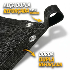 Tela Cobertura Para Garagem Sombrite 80% Proteção Contra Sol Sereno 4x2 4x3 4x4 4x5 4x6 4x7 4x8