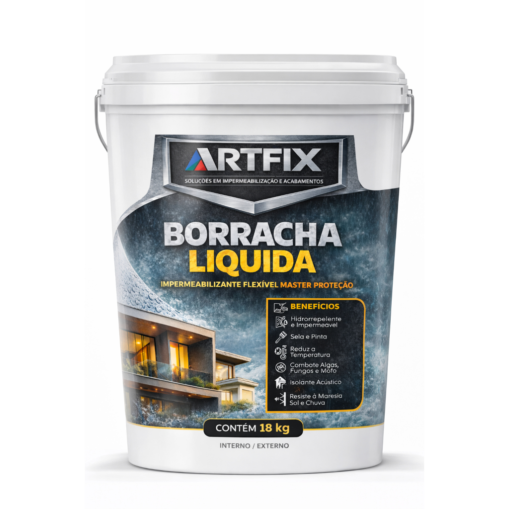 Borracha Líquida 18kg Anti Umidade Para Construção