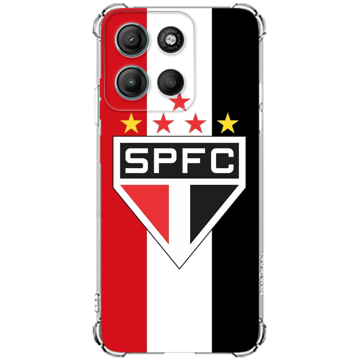 Moto G17 e G77 Capa Inspirada no Tricolor Capinha Case TPU Time São Paulo SPFC — imagem 2 de 2
