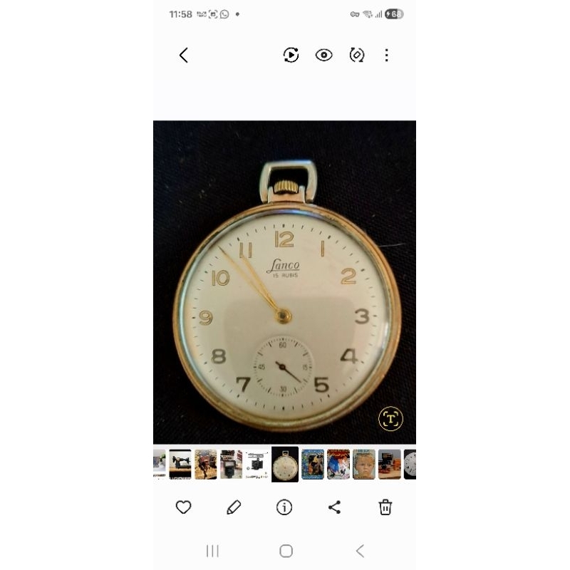 RELÓGIO DE BOLSO LANCO