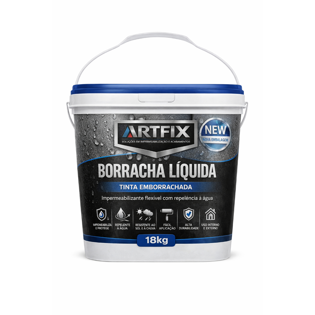 Borracha Líquida 18kg Emborrachada Paredes Lajes Casa Construção - Envio 24h