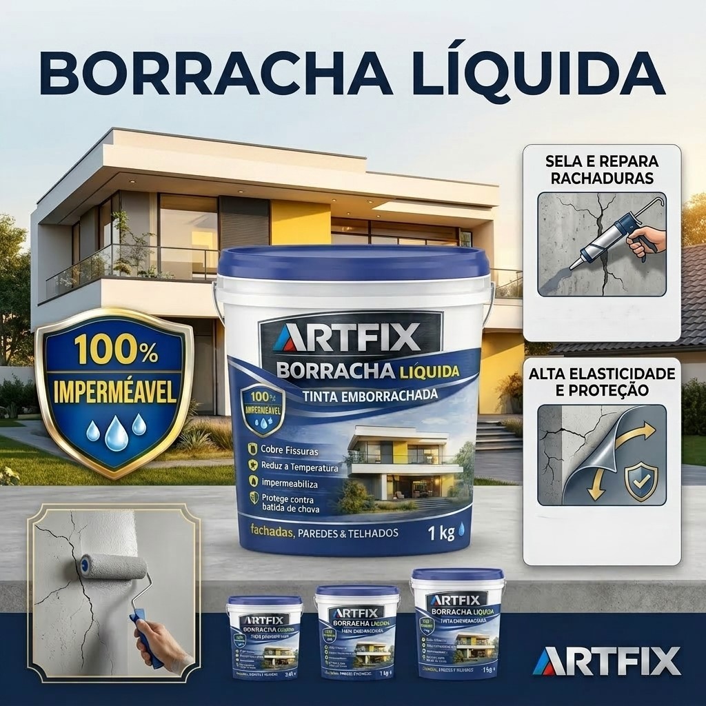 Tinta Borracha Líquida Premium 1kg Tinta Emborrachada Impermeabilizante