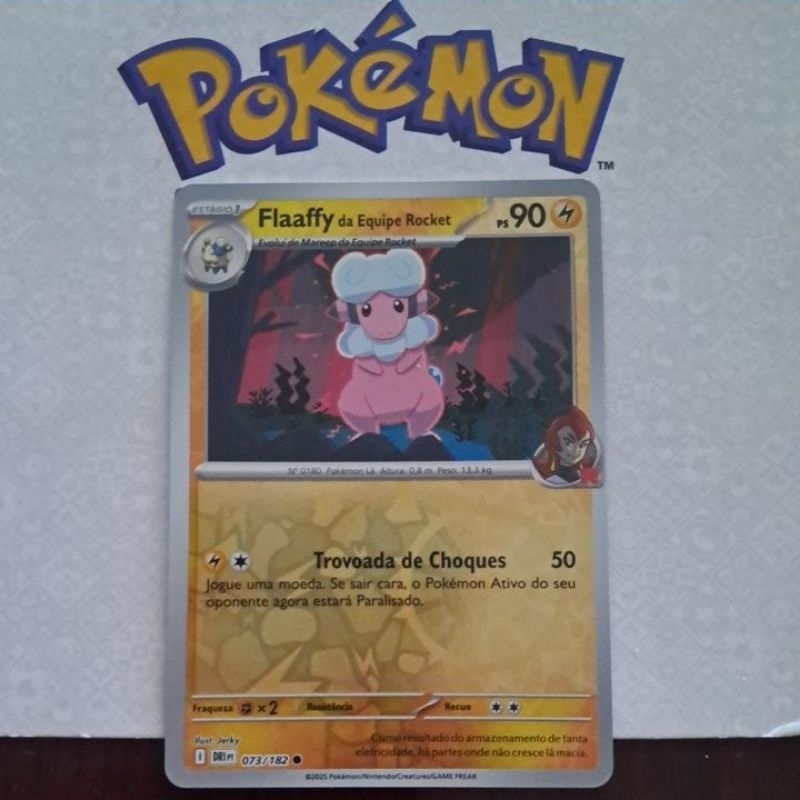 Carta Card Pokémon Flaaffy Da Equipe Rocket Reverse Foil Rivais Predestinados