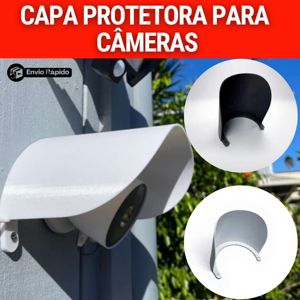 Capa Protetor Câmera Segurança Capa Proteção Chuva Dome
