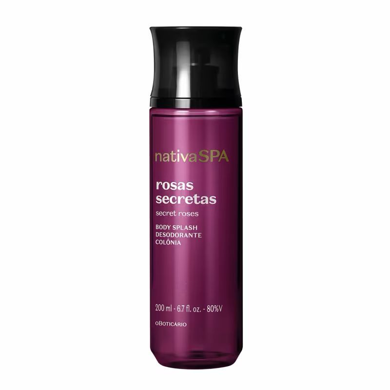 Body Splash Rosas Secretas Nativa Spa Perfumaria Árabe 100ml