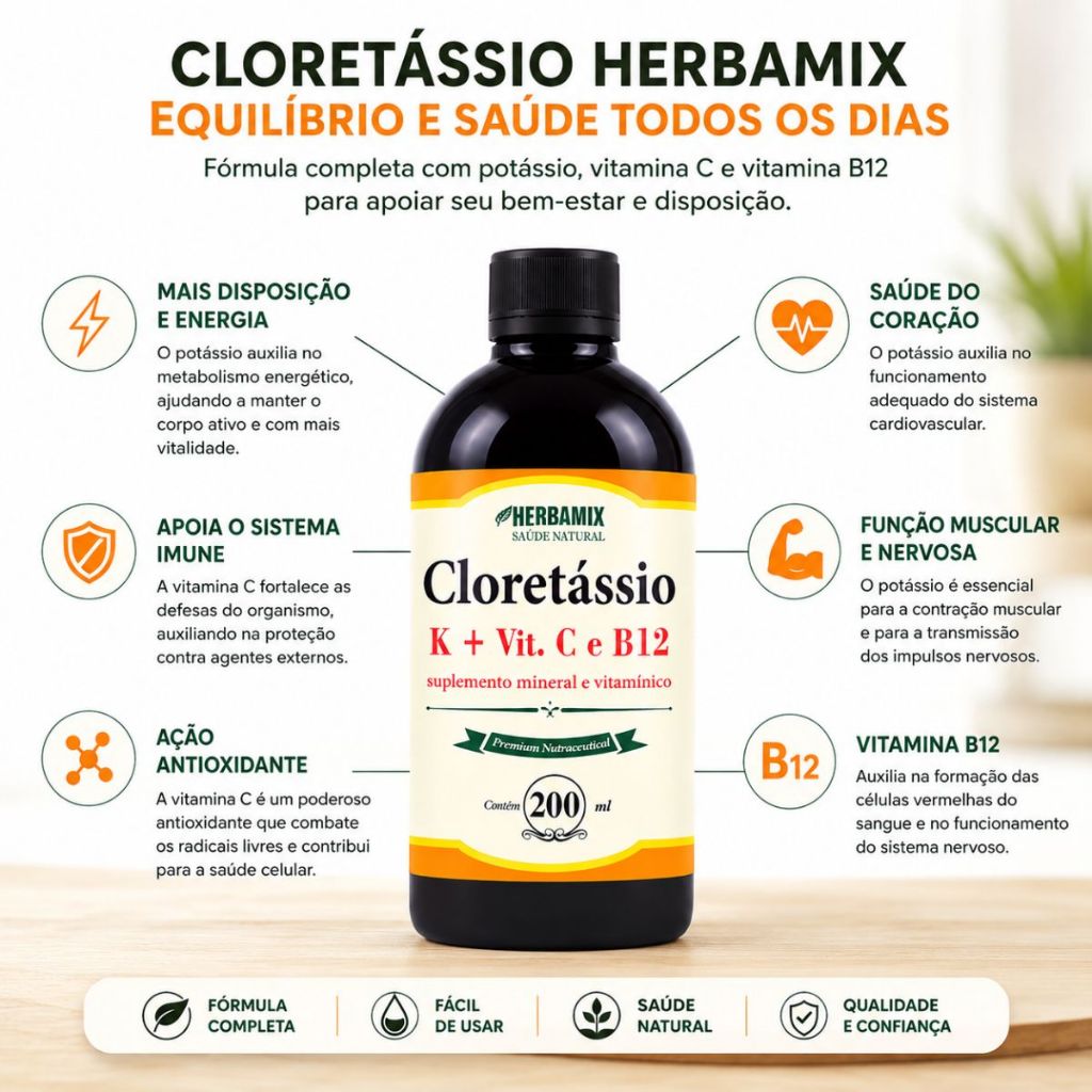 Detalhes do Anti Câimbras Cloreto E Citrato De Potássio 200 Ml