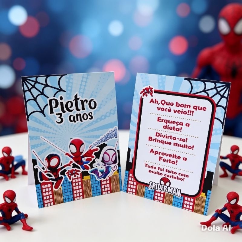 Kit Plaquinha de Mesa Homem Aranha e Seus Amigos - Centro de Mesa - Lembrancinha de Festa - Aniversário- Decoração
