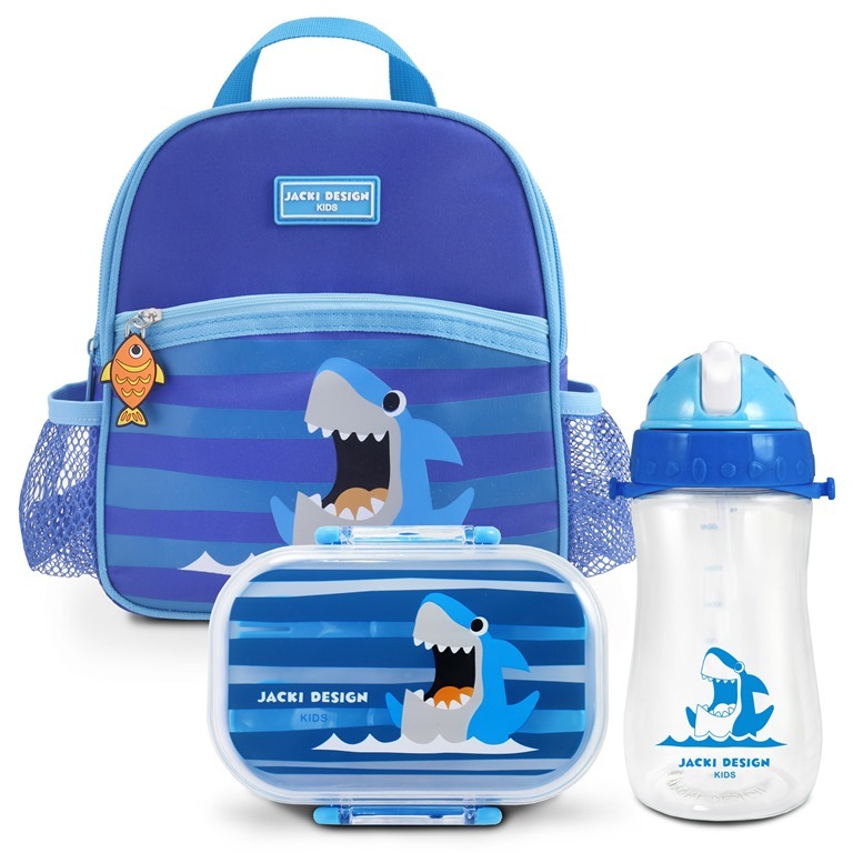 Conjunto de Lancheira Térmica 4750ml c/ Pote p/ Lanche de 2 Andares e Garrafa de 460ml  Jacki Design