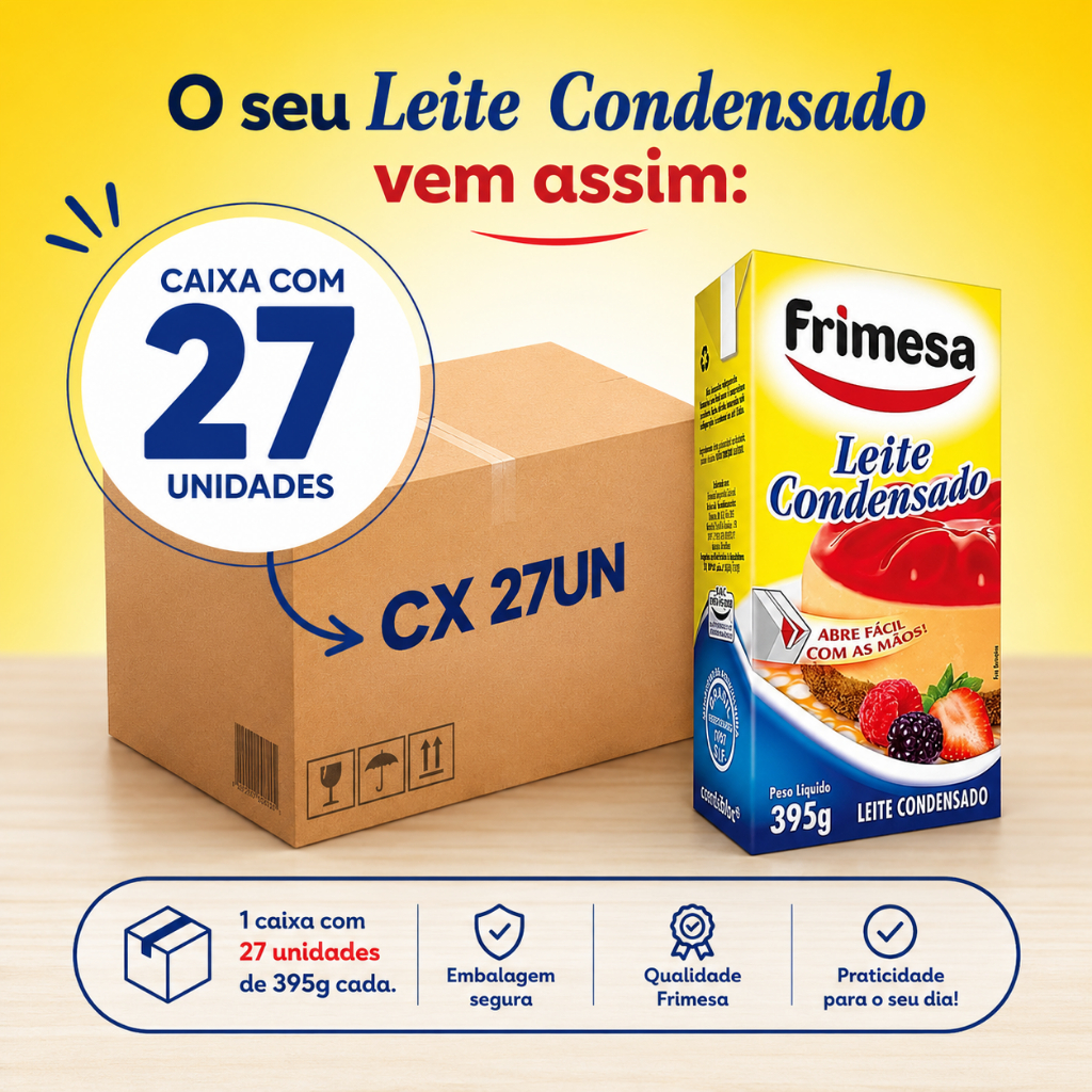 Leite Condensado Frimesa Caixa Fechada 27un