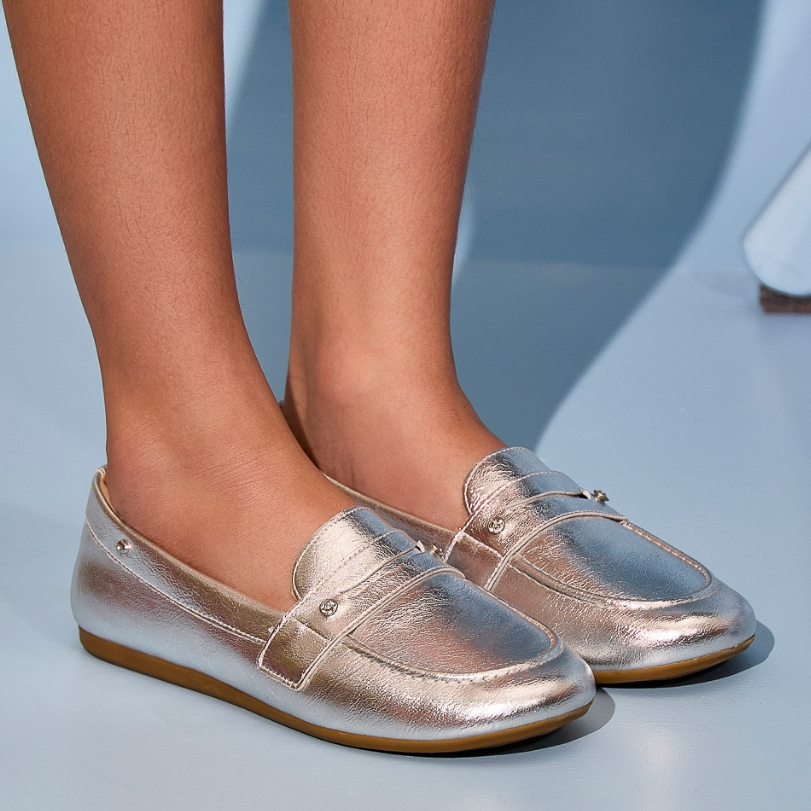 Mocassim Infantil Menina com Strass Pampili