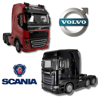 Miniatura Caminhão Cavalo Mecânico Volvo FH , Scania R450 , Iveco Metal 1:50 Die-Cast
