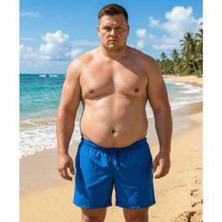 Bermuda PLUS SIZE Elastano Masculina G1 ao G4 Praia Treino C/ Bolso e Cordão - ENVIO RAPIDO