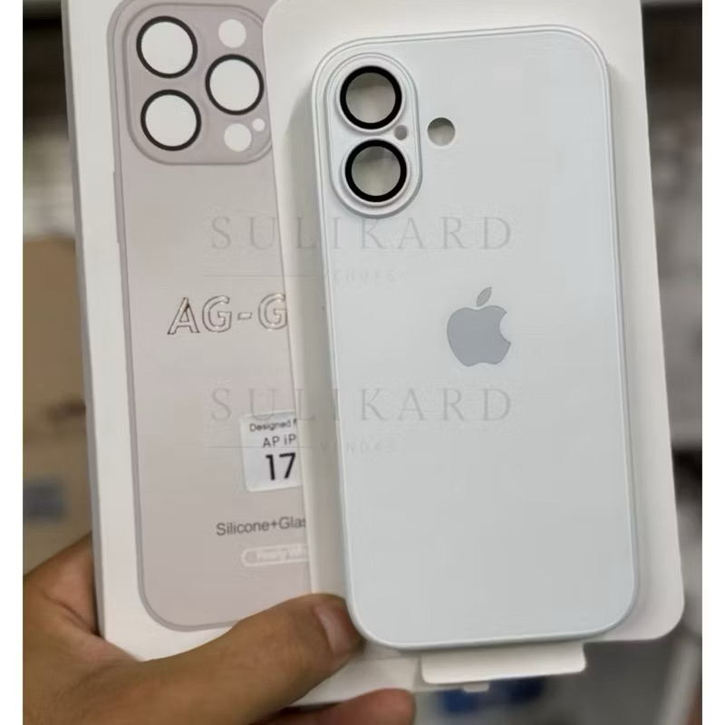 Capinha iPhone Vidro Premium Proteção de Lente Antichoque Luxo 11 12 13 14 15 16 17 Pro Max