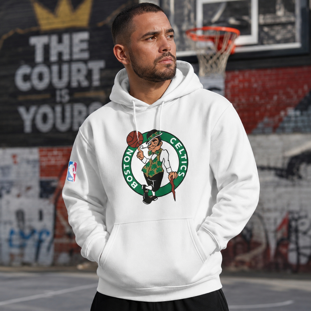 Blusa Moletom Canguru Basquete Time Boston Celtics 100% Algodão Premium Oferta Inverno