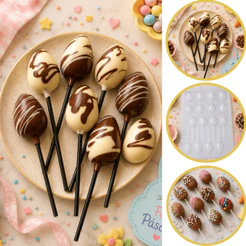 1~5 Forma BWB Simples Semiprofissional Alto Rendimento Doces Finos Chocolates Ovolito 3594 (CHOCO)