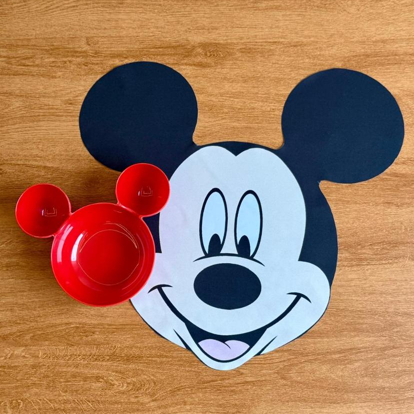 Kit Bowl Melamine orelha Mickey Americano + Bowl Infantil Exclusivo Oferta
