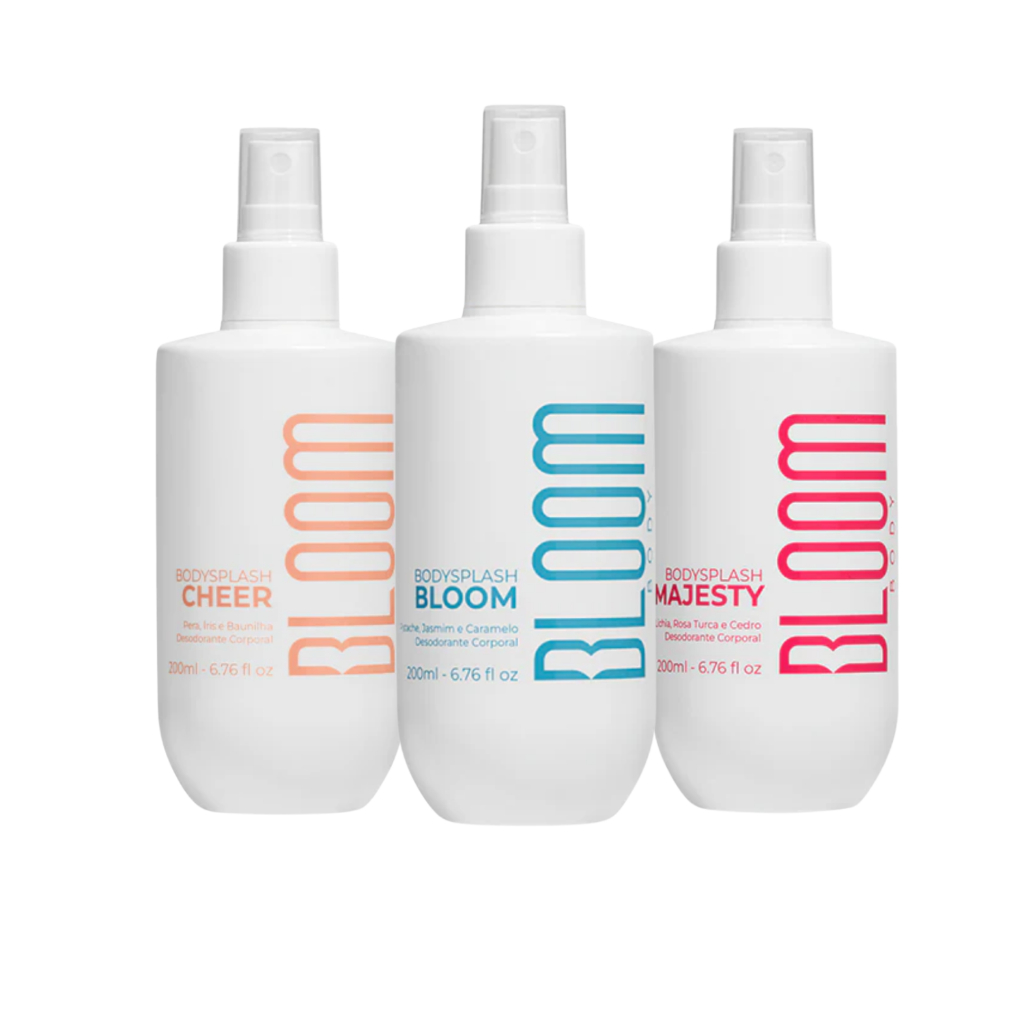 Kit 3 Body Splash Bloom 200ml Cheer Majesty Bloom Desodorante Colônia Feminino