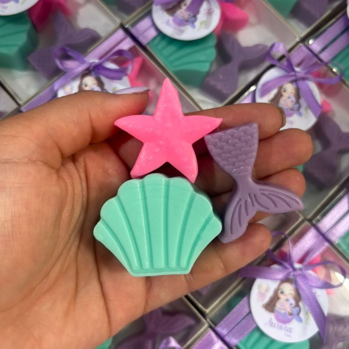 Sabonete Fundo do Mar na Caixinha | Lembrancinha Personalizada Maternidade, Chá de Bebê e Aniversário
