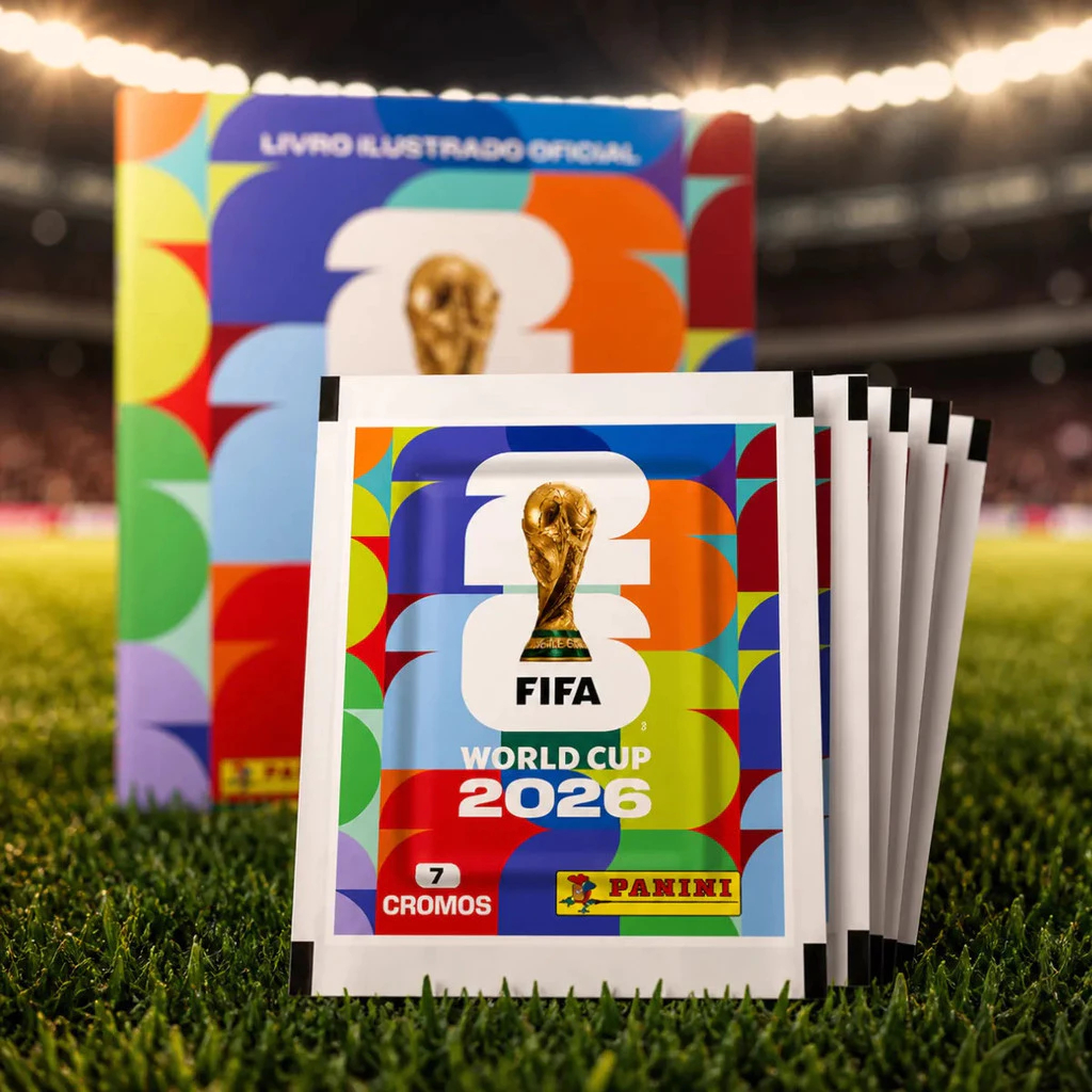 Kit Álbum Copa Do Mundo FIFA 2026 Brochura + Figurinhas Pacotes Colecionáveis Originais Panini