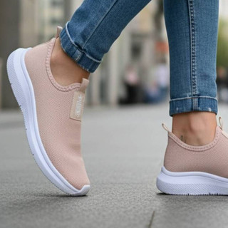 Tênis Feminino Caminhada meia Calce Fácil Feminino Masculino  Leve macio confortável oferta