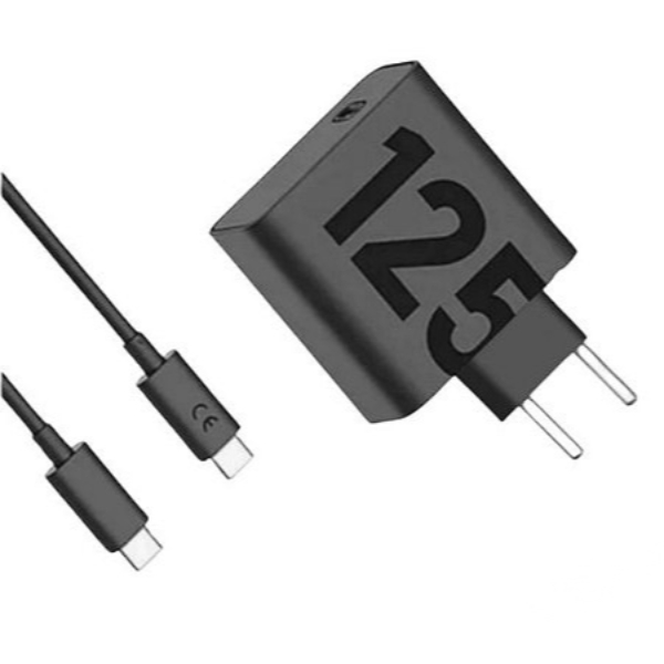 Carregador / Adaptador de Parede Motorola Turbo 125W Duo + Cabo USB-C / USB-C - 