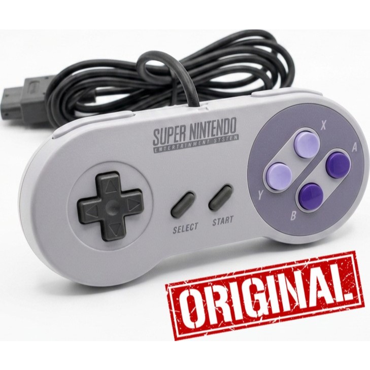 Controle Original Super Nintendo SNES Nintendo Joystick Clássico Retrô Manete Funcionando Impecável Colecionável A