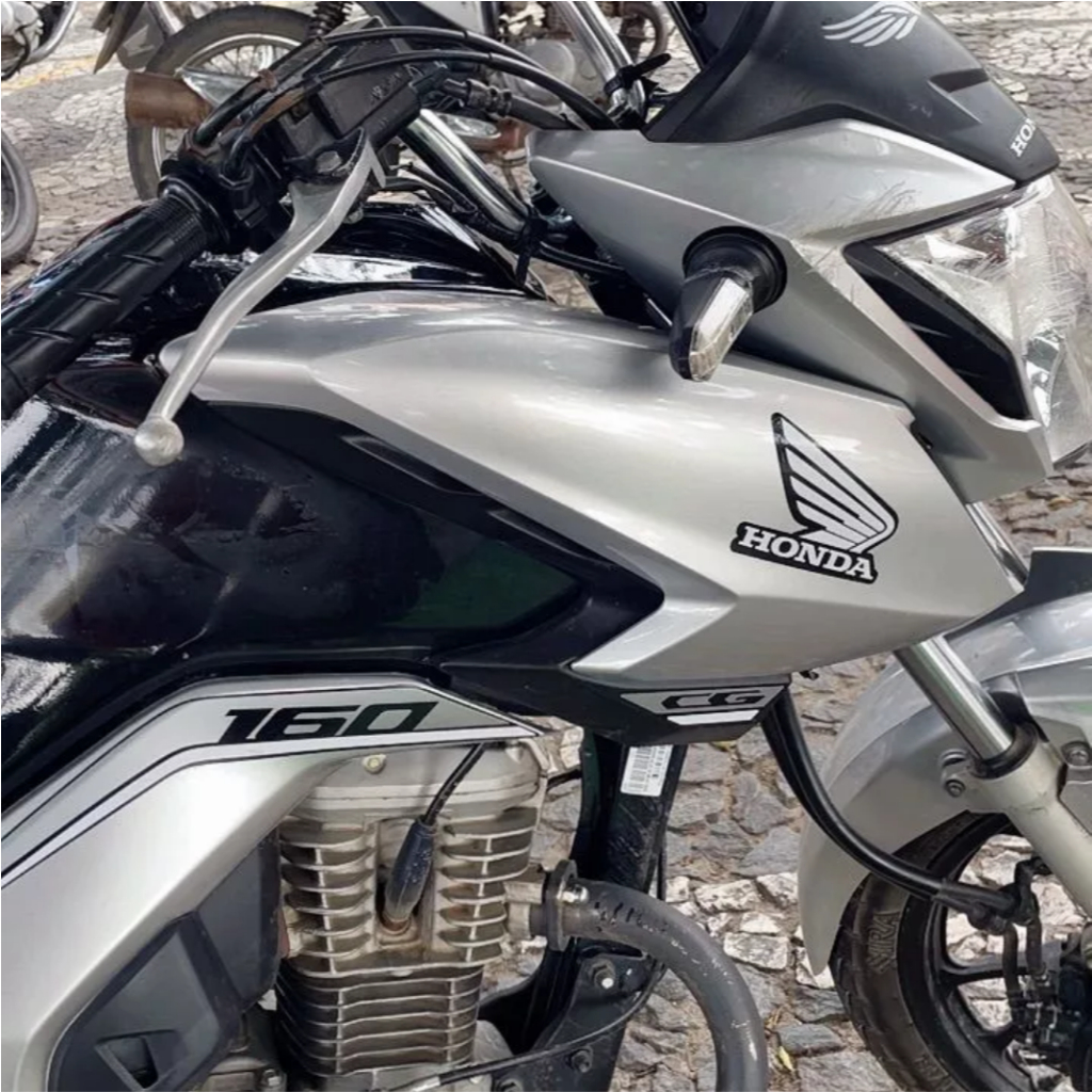 Detalhes do Kit Adesivos Personalizado Fan 160 2022 2023 DIVERSAS CORES