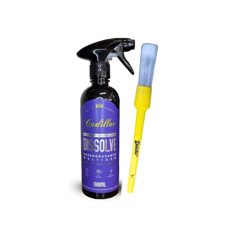 Kit Desengraxante Dissolve Cadillac 500ML + Pincel de Detalhamento Detailer