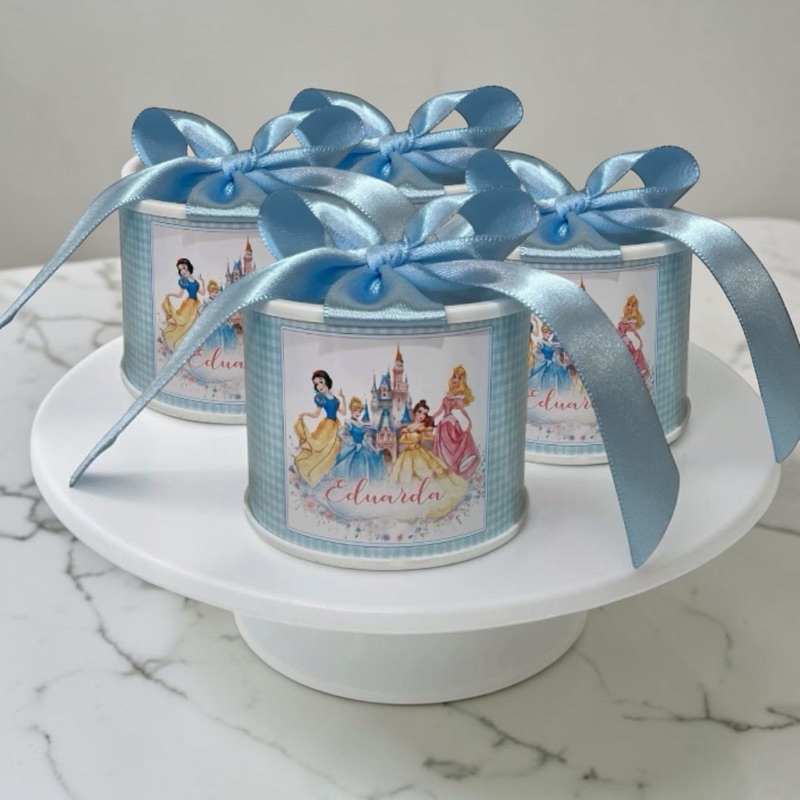 Kit mini tubolata personalizada 5x6cm | Lembrancinhas princesas | maternidade | aniversário infantil | chá de bebê