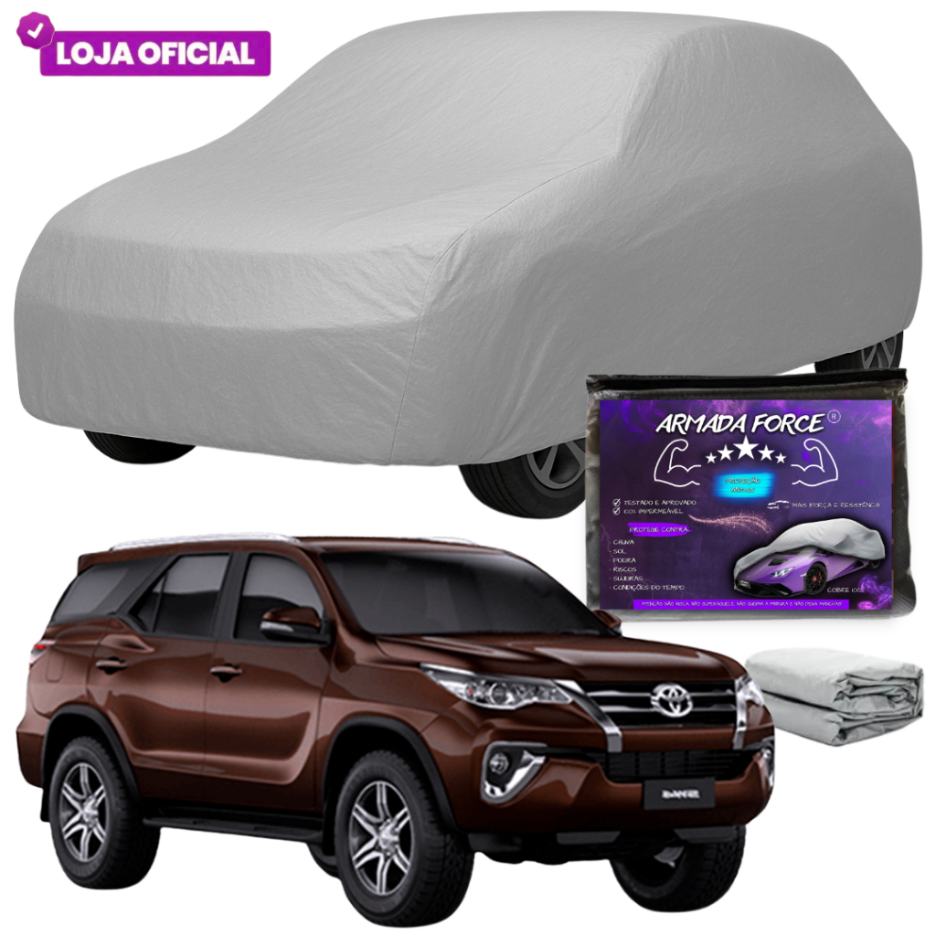Capa Cobrir Hilux SW4 ARMADA FORCE Impermeável 100% Sem Forro Protege Sol Chuva Poeira Capa Anti-UV