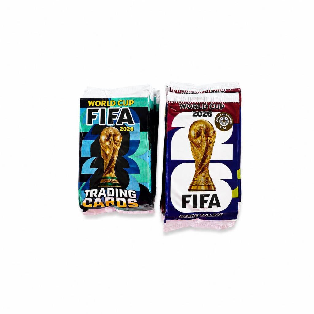 Kit 200 Cards Copa do Mundo Fifa 2026 50 Pacotinhos Fechados Para Bater Bafo Futebol  Trocar Cartas