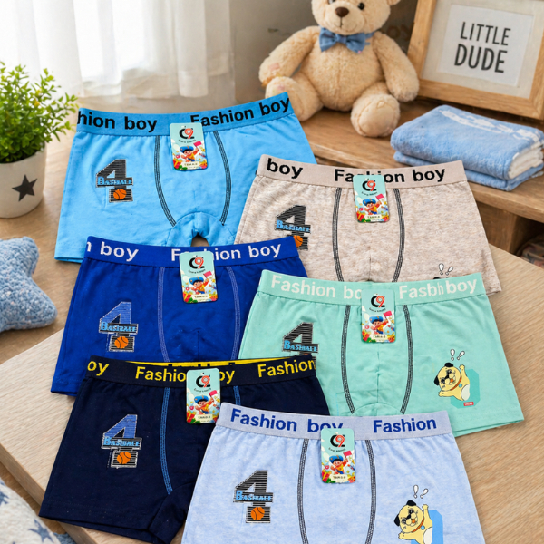 Cueca Box Infantil Microfibra Sem Costura Conforto