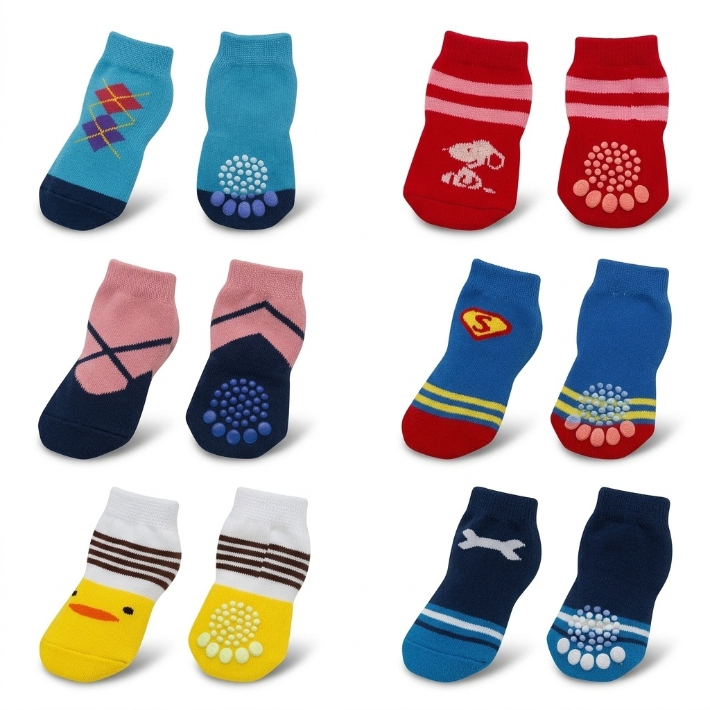 Meia roupa para cachorro e gato - Meia pet antiderrapante - Frio, calor - Premium - Envio rápido