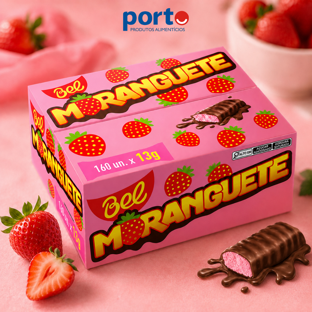 Caixa de Chocolate Moranguete C/160un 13g - Bel