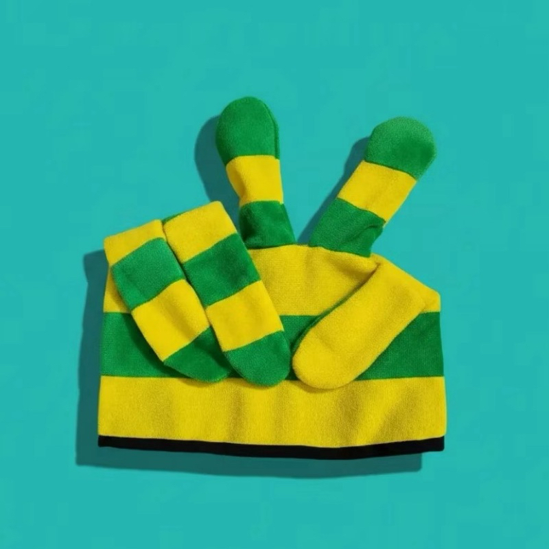 Chapéu Mãozinha Do Brasil | 28x28cm | Cartola Copa Do Mundo | Seleção Brasileira | Fantasia | Torcedor | Jogo, Futebol