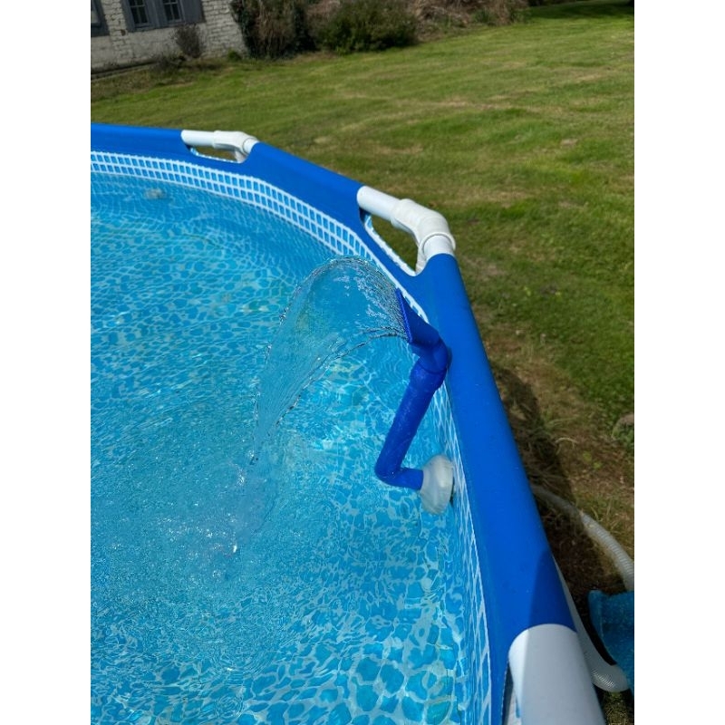 Fonte Cascata Média para Piscina – Acompanha Fonte e o Cano - Elegância e Diversão para sua Área de Lazer