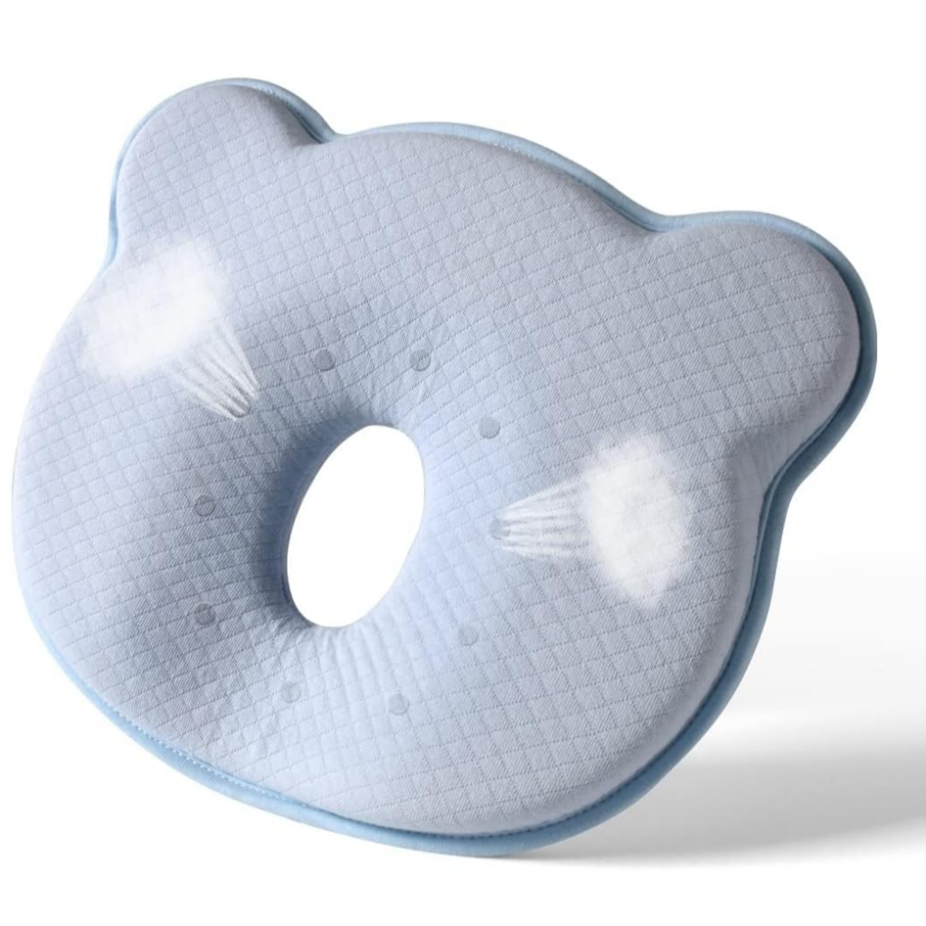 Travesseiro Bebê Viscoelástico Anti Plagiocefalia Suporte Anatômico 26x22cm