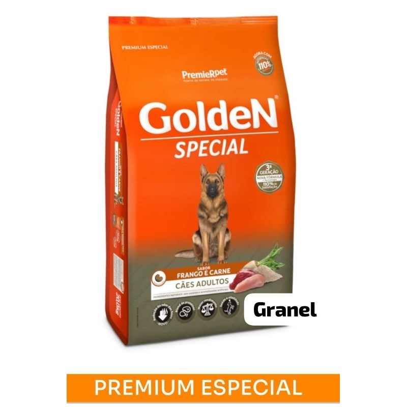 Ração Premium Golden Carne e Frango Granel 2kg