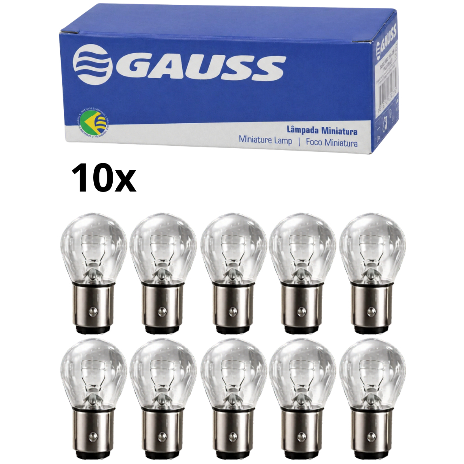 Kit 10 Lâmpadas 2 PÓLOS Pinos Desencontrados GL1034 Gauss
