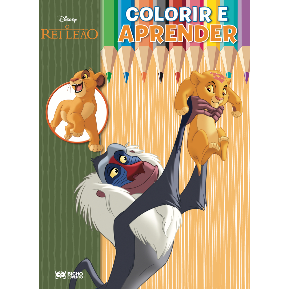 Livro Infantil Colorir e Aprender Disney O Rei Leão