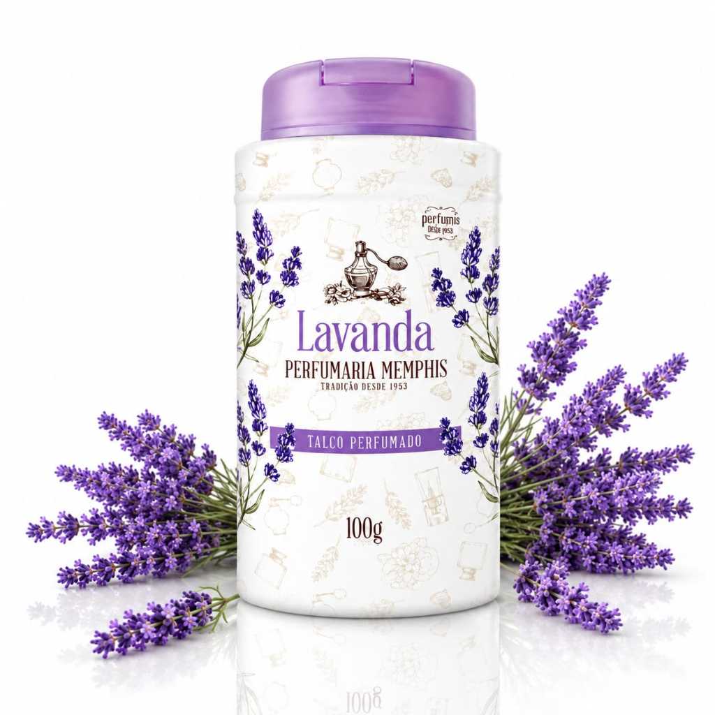 MEMPHIS ALMA DE FLORES LAVANDA TALCO PERFUMADO 100 GR