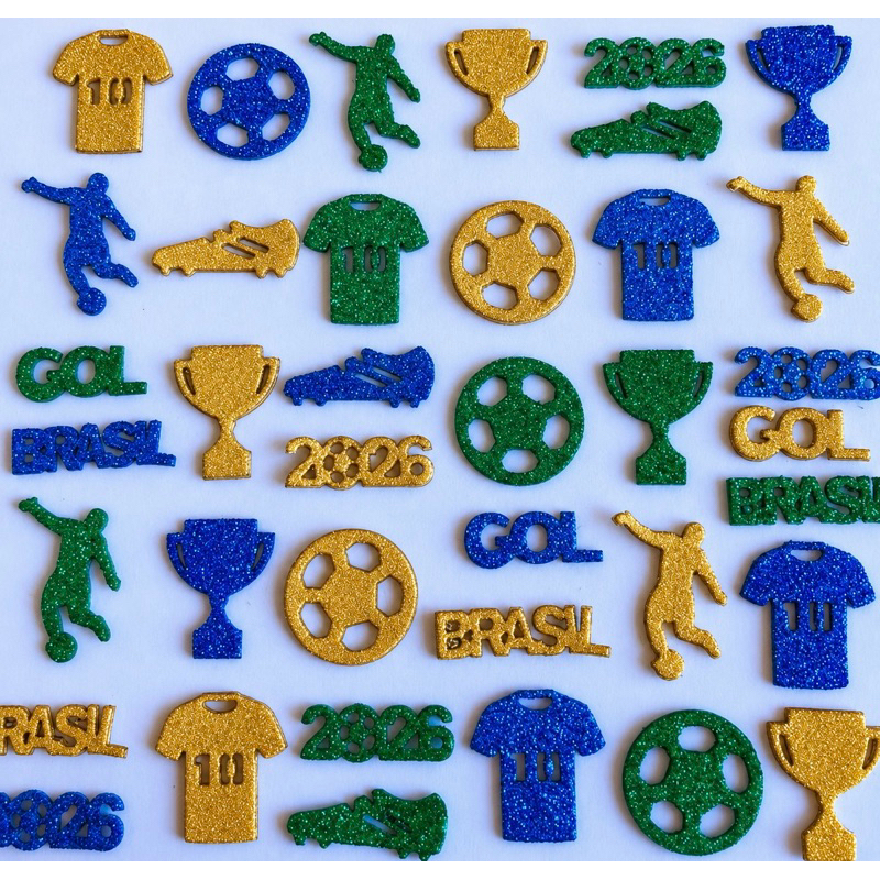 Kit 100 Adesivos Pet Copa do Mundo 2026 Brasil
