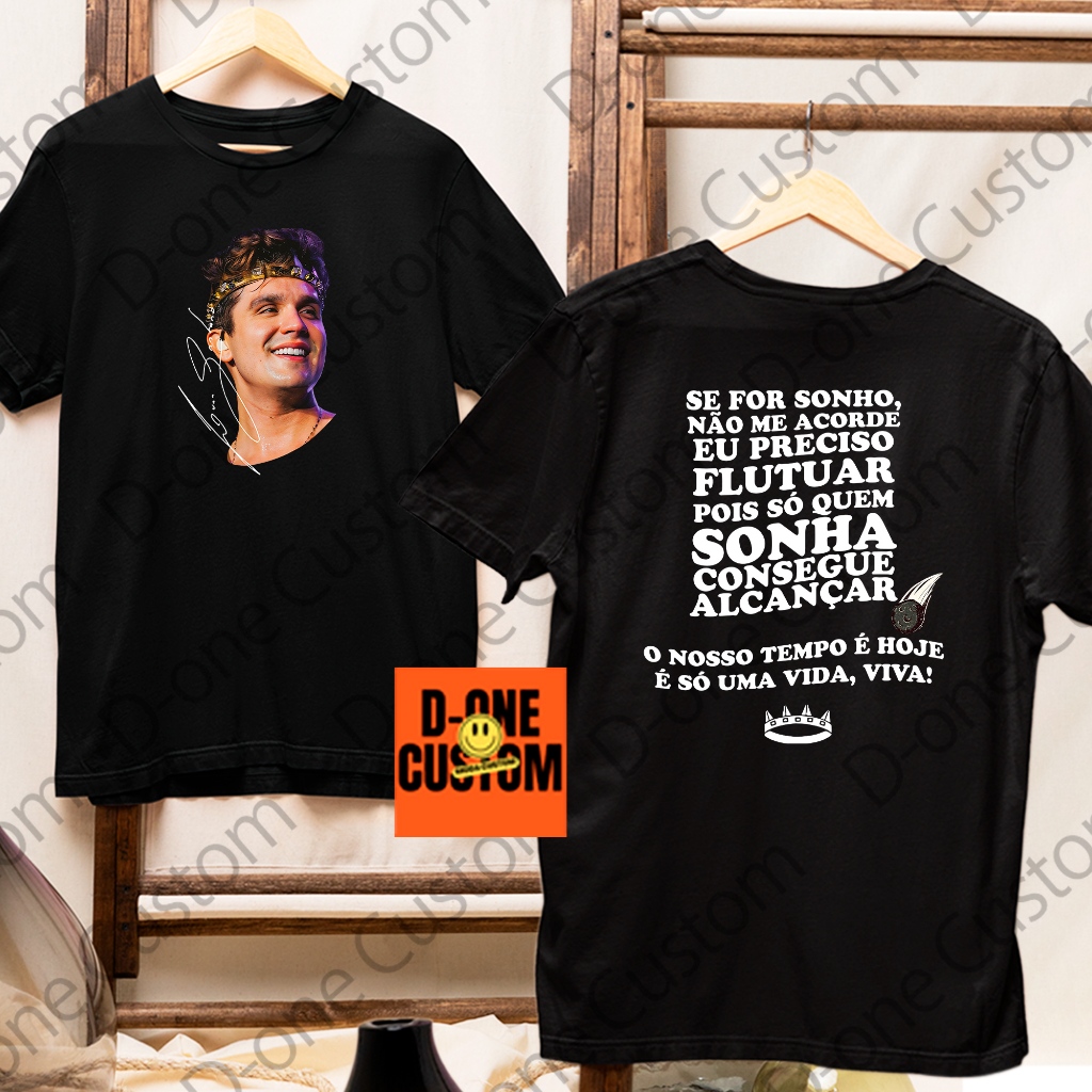 Camisa Camiseta Luan Santana Meteóro Se For Um Sonho Não me Acorde Viva Homenagem Show